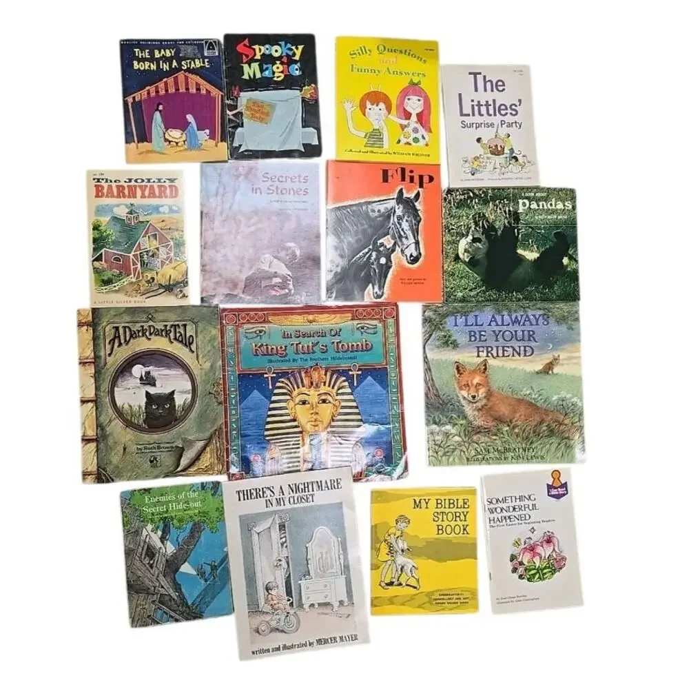 Lot of‎ 15 Vintage Mixed Authors Reading Paperback Children's Story Time Books